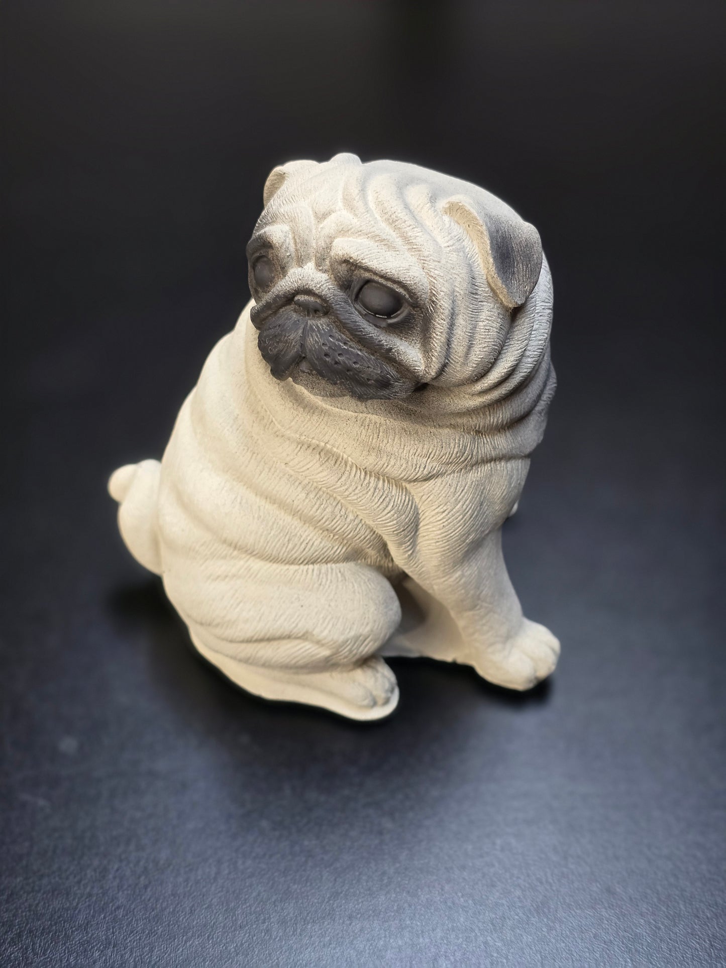 Concrete Pug Sculpture - Add a Touch of Canine Charm