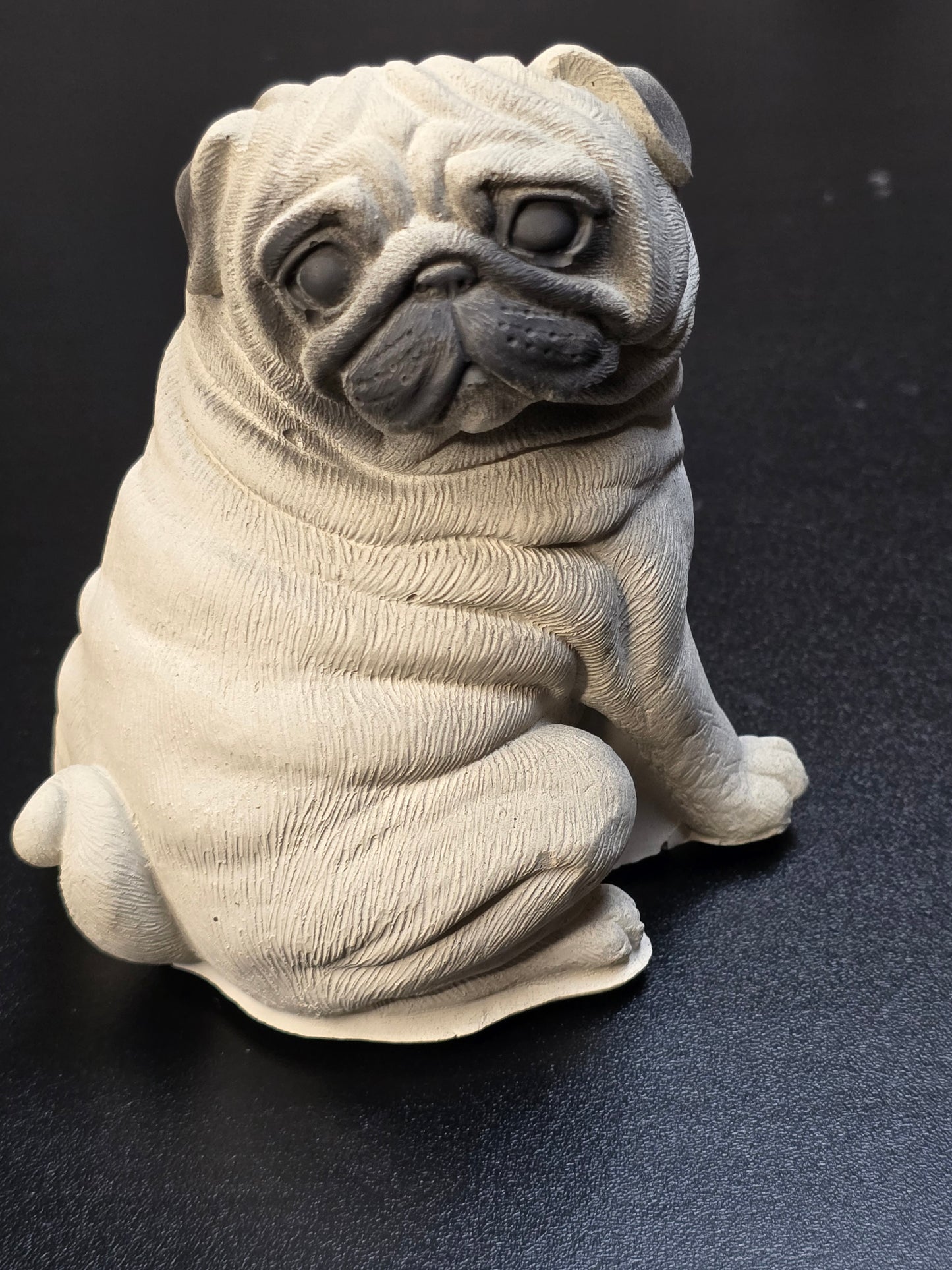 Concrete Pug Sculpture - Add a Touch of Canine Charm