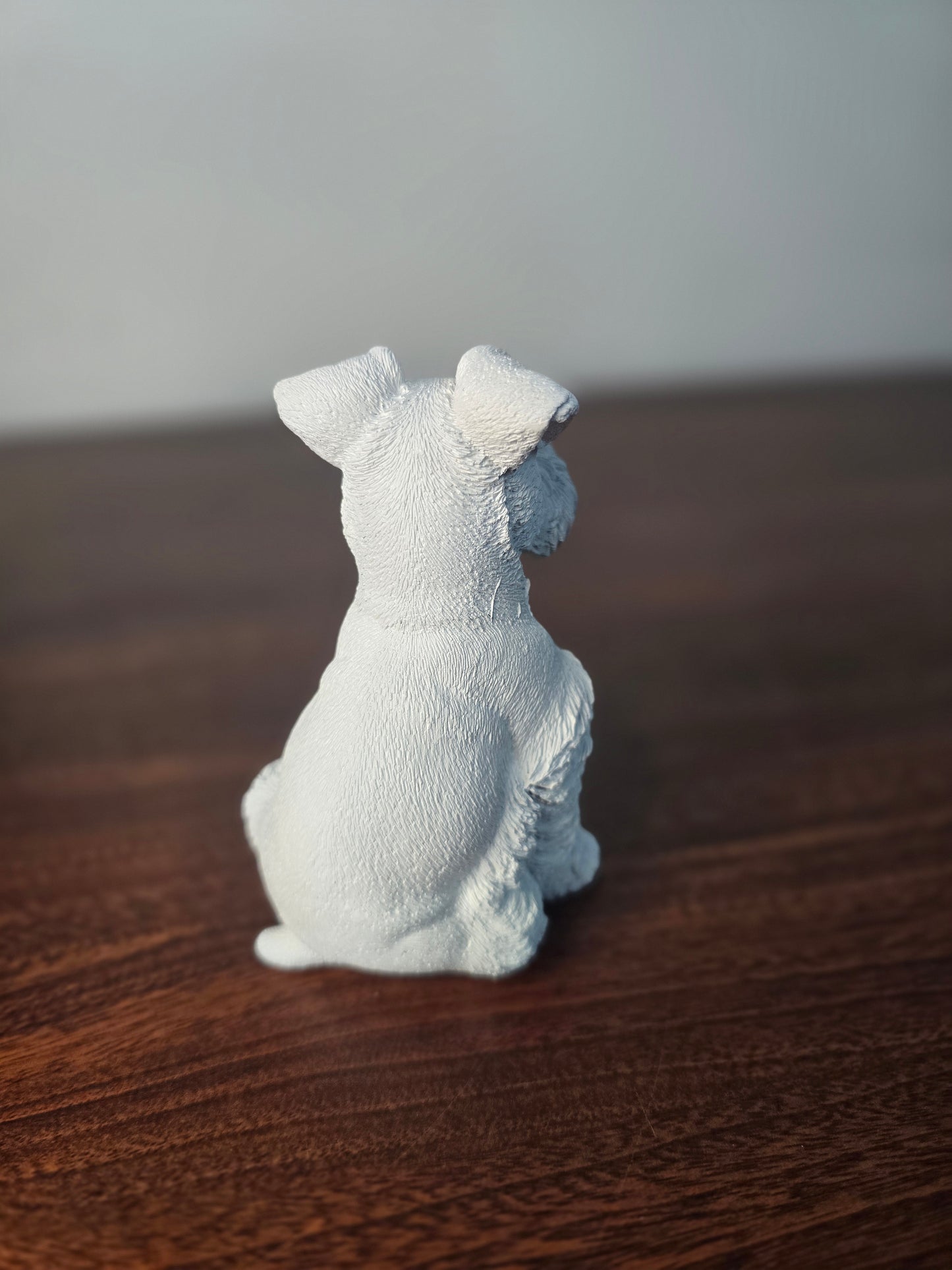 Schnauzer White Sculpture – A Tribute to Loyalty, A Touch of Style - Lifetime Replacement Guarantee